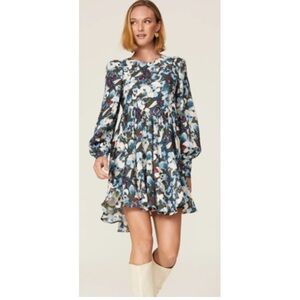 Peter Som Collective Dress Floral Long Sleeve Size 8